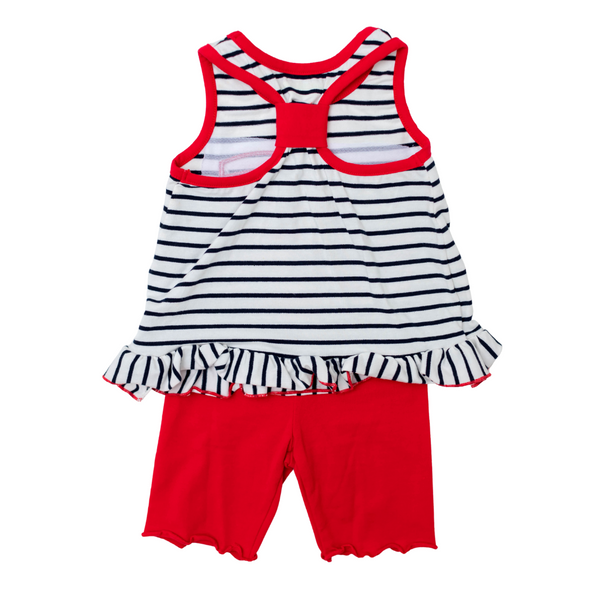 Short Set for Girl's with American Flag